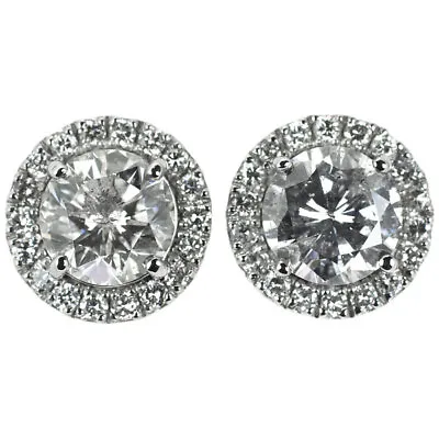Brand New Pt900/ Pt950 ILD Diamond Earrings 4.191ct F/H I1 G D 0.72ct Free Shipp • $19864.22