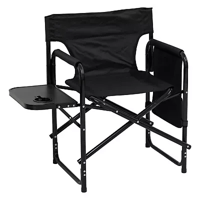 Andes Aluminium Folding Camping/Garden/Fishing Directors Chair With Side Table • £39.99
