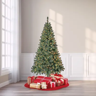 Pre-Lit Madison Pine Artificial Christmas Tree 6.5 Ft  Clear/Multicolor Lights • $135.99