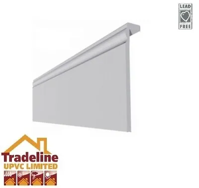 Plastic Skirting Board ( Cover Over ) Torus Edge White  • £7.06