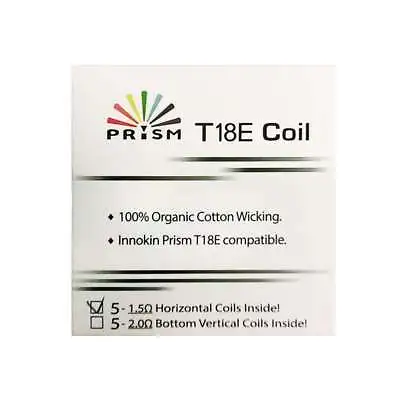 Genuine Innokin Endura Prism T18E Coils Head 1.5 Ohm E-Cig Vape (Pack Of 5) • £9.40