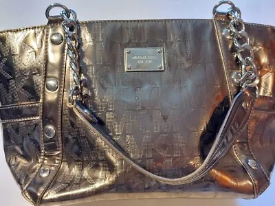 Michael Kors Silver Metallic Handbag • $35