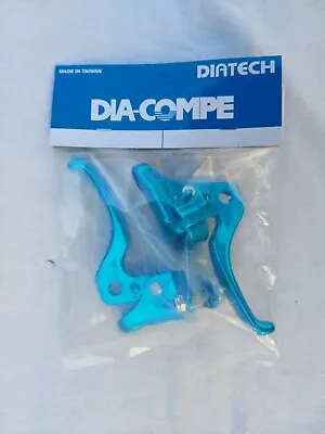 Dia-Compe MX122 BMX VINTAGE OLD SCHOOL Brake Lever Set L&R - BRIGHT BLUE NEW • $15