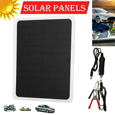 £16.99 • Buy Portable 30W 12V Solar Panel Trickle Battery Charger Car Van Caravan Boat Kit