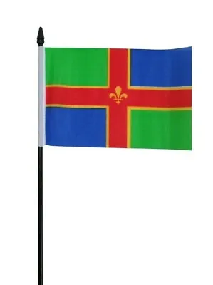 Lincolnshire County Small Hand Waving Flag 6  X 4  • £3.99