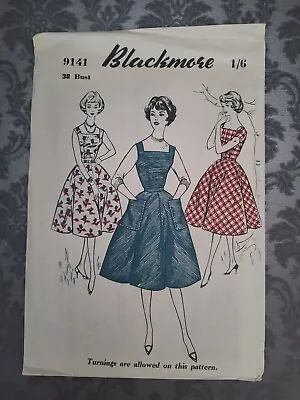 £8.50 • Buy 1950s Blackmore Paper Sewing Pattern Vintage Dress 38 Bust Ladies 