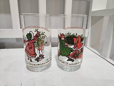 Vintage Coca Cola Holly Hobbie Collectors Drinking Glasses • $12