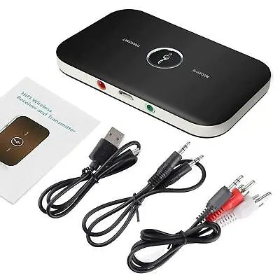 Bluetooth Transmitter & Receiver Wireless A2DP Home TV Stereo Audio Adapter 2IN1 • $2.99