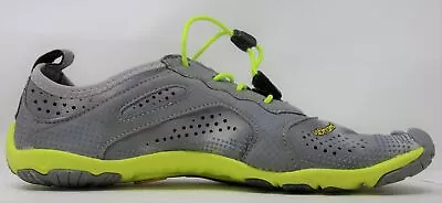 Vibram Men's V-Run Running Shoes Grey/Yellow 38 EU/7.5-8 US - GENTLY USED • $65