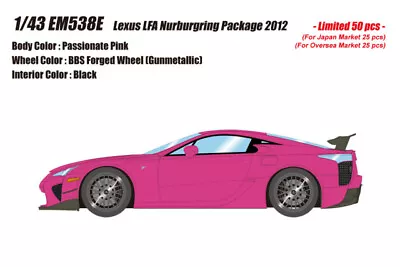 Make Up EM538E 1/43 Lexus LFA Nurburgring Package 2012 Pink EIDOLON LIMITED • £338.17