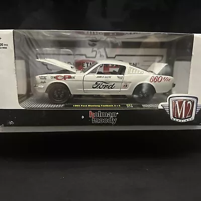 M2 Machines 1/24 1965 Ford Mustang  Fastback 2+2 R91 21-19  Holman Moody Nib • $39.99