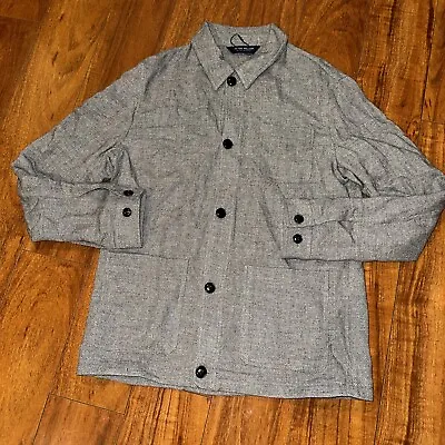 Peter Millar Msrp $1000 Strassed Herringbone Linen Cashmere Shirt Jacket M • $250