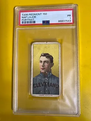 DA73665  T206 PIEDMONT  Nap Lajoie /Portrait PSA 1 • $499.99