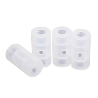 4Pcs AA Battery To Size C Battery Holder Conversion Adapter Switcher Plastic Box • $15.19