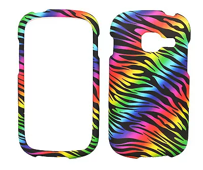 Dark Color Zebra Rubberized Case For Samsung Galaxy Centura S738C S730G Discover • $6.95