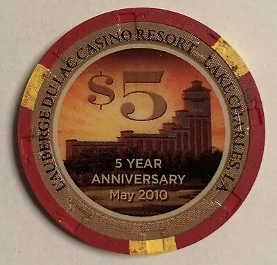 L’auberge Casino $5 Chip — 5 Years Anniversary From Lake Charles Louisiana • $9.99