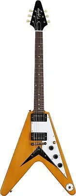 Epiphone 1958 Korina Flying V Electric Guitar With Case • $1239