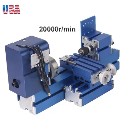 Mini Metal Turning Lathe Machine Motorized Metalworking DIY Wood Tool For Hobby • $165.98