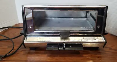 General Electric Deluxe Toast-R-Oven A2T93 Toaster Oven GE Vintage Chrome Tested • $52.99