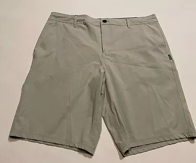 O'Neill Hybrid Shorts Men's Size 36 Gray Fast Drying Drawstring Beach Golf • $11.99