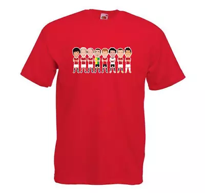 Utd Legends Vector Heroes Adult Red T-Shirt Tshirt S-XXXL Great Gift • £11.99