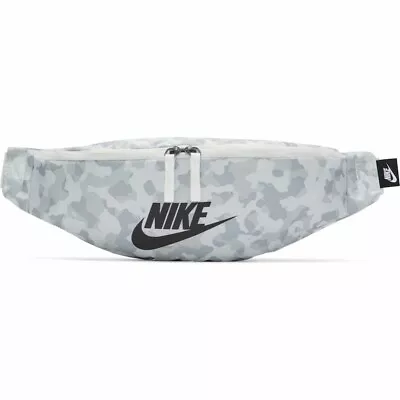 Nike Heritage Hip Pack Waist Bag Light Grey Camo CV0838-121 • $36.99