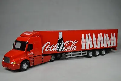 Model Coca Cola Artic  Cab And Trailer Volvo NH12 Fridge Lorry Atic Truck 1.55 • £38.99