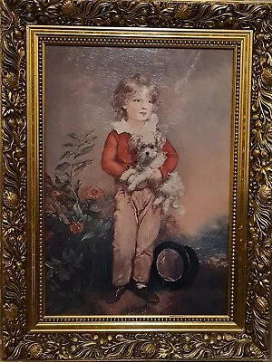 Vintage Print Arthur W. Devis British 1763 /1822.- Master Simpson Holding A Dog • $61.66