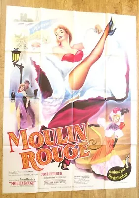 MOULIN ROUGE Cabaret John Huston Original LARGE French Movie Poster '53 Litho  • $229