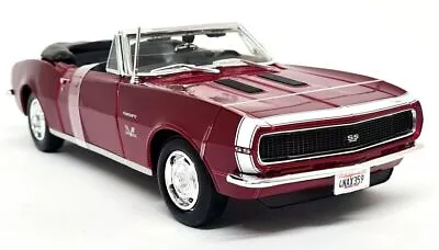 Maisto 1/18 Chevrolet Camaro SS 396 Convertible 1967 Candy Red Diecast Model Car • £39.99