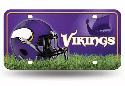 Minnesota Vikings Metal License Plate NFL Auto Tag Football Vanity Fan Team Sign • $9.71