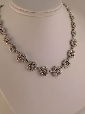 $87.65 • Buy Nadri Necklace Crystal Rhodium Plated Perfect Wedding Stunning