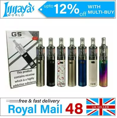 100% Genuine GS EGo G5 MOD Kit Rechargeable E Shisha E Cigarette Vape Pen Kit • £17.95