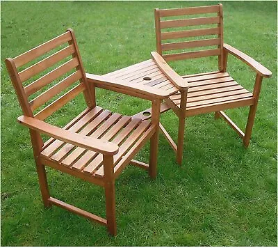 £109.99 • Buy Ascot Corner Companion Bench Love Seat Hardwood Garden Furniture VSlight 2nds
