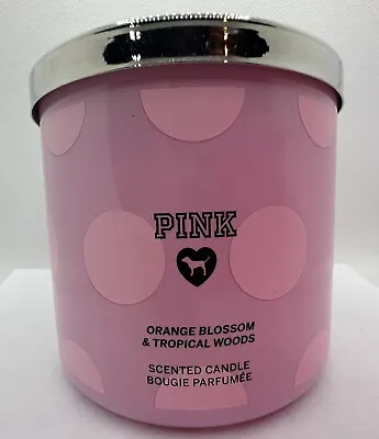 Victoria's Secret PINK Orange Blossom & Tropical Woods 14.5 Oz Candle • $25.08