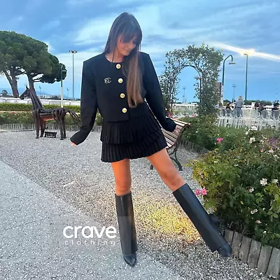 $129.99 • Buy ZARA Black Striped Footed Heeled Boots : 3019/210 : ALL SIZES