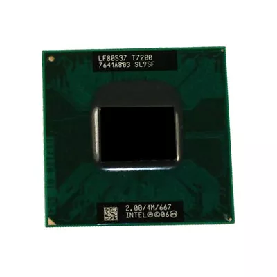 Intel Core 2 Duo T7200 SL9SF 2.0 GHz Dual-Core 667Mhz Socket 479 CPU Processor • $8.50