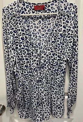 Boho Tigerlily Dress Size 10 Mini Long Sleeves Lace Up Buttons Lace Trim • $20