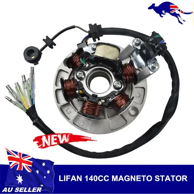 Pit Dirt Bike 140cc GENERATOR MAGNETO STATOR Genny Stater Lifan Backplate 6 Wire • $24.87