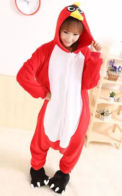 £13.99 • Buy Animal Angry Bird Onesiee Kigurumi Fancy Dress Costume Hoody Pajamas Sleep Wear