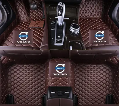 For Volvo 240 C30 C70 S40 S60 Easy Clean Waterproof Luxury Custom Car Floor Mats • $86.12