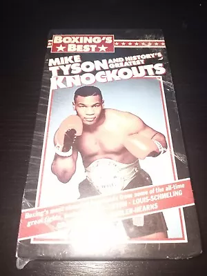 Vintage 1998 Factory Sealed Vhs Tape Mike Tyson And Historys Greatest Knockouts • $9.95