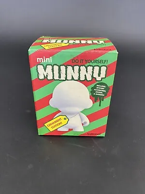 Kidrobot Mini Munny 4” Blank Christmas Vinyl Ornament Edition Figure DIY Xmas • $20