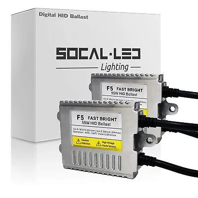SOCAL-LED 2x Digital HID Ballast Replacement 55W AC Slim Design For Honda Acura • $33.59