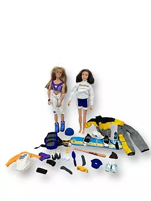 Vntg Get Real Girl 2 Doll LOT SKYLAR’s Snowboarding Adventure 1999 FAO Schwarz • $55.91