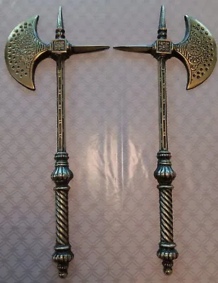 Vintage Medieval Battle Axes Wall Decor Cast Aluminum • $85