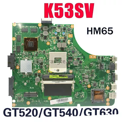 K53SV Motherboard For ASUS K53SJ K53SM K53S A53S P53SJ X53S P53S HM65 GT520M • $73.15