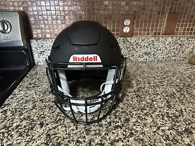 Riddell Speed FLEX Football Helmet Dark Matte Flat Black W/ Facemask Adult Large • $399