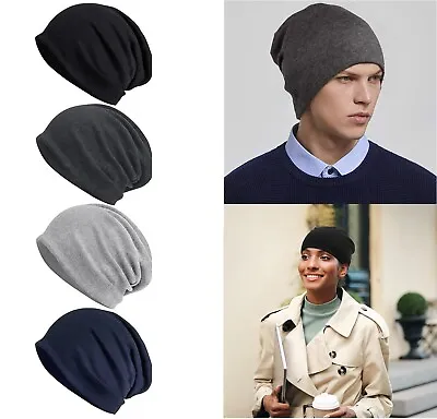 Beanie Thin Plain Knit Hat Baggy Cap Cuff Slouchy Skull Hats Ski Men Women USA • $8.08