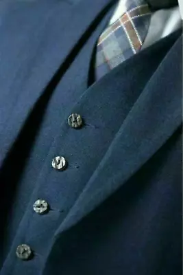£69.99 • Buy Scottish Argyll Blue Kilt Blend Wool Jacket With Waistcoat - Mens Wedding Jacket